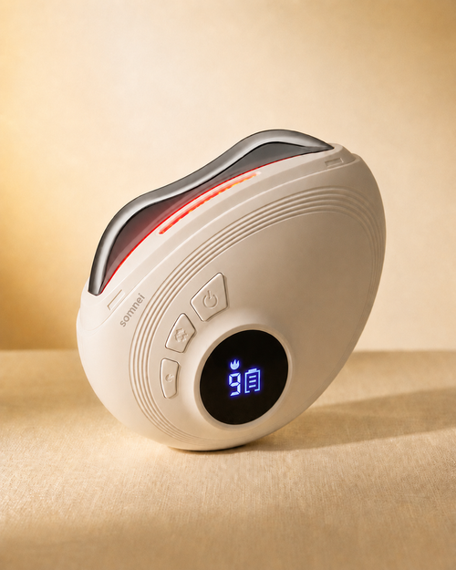 The Electric Gua Sha™ by Somnei — heated vibrating gua sha with chrome sculpting edge
