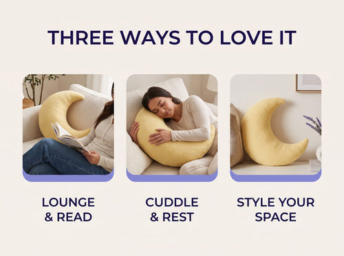 Three ways to love it: lounge and read, cuddle and rest, style your space